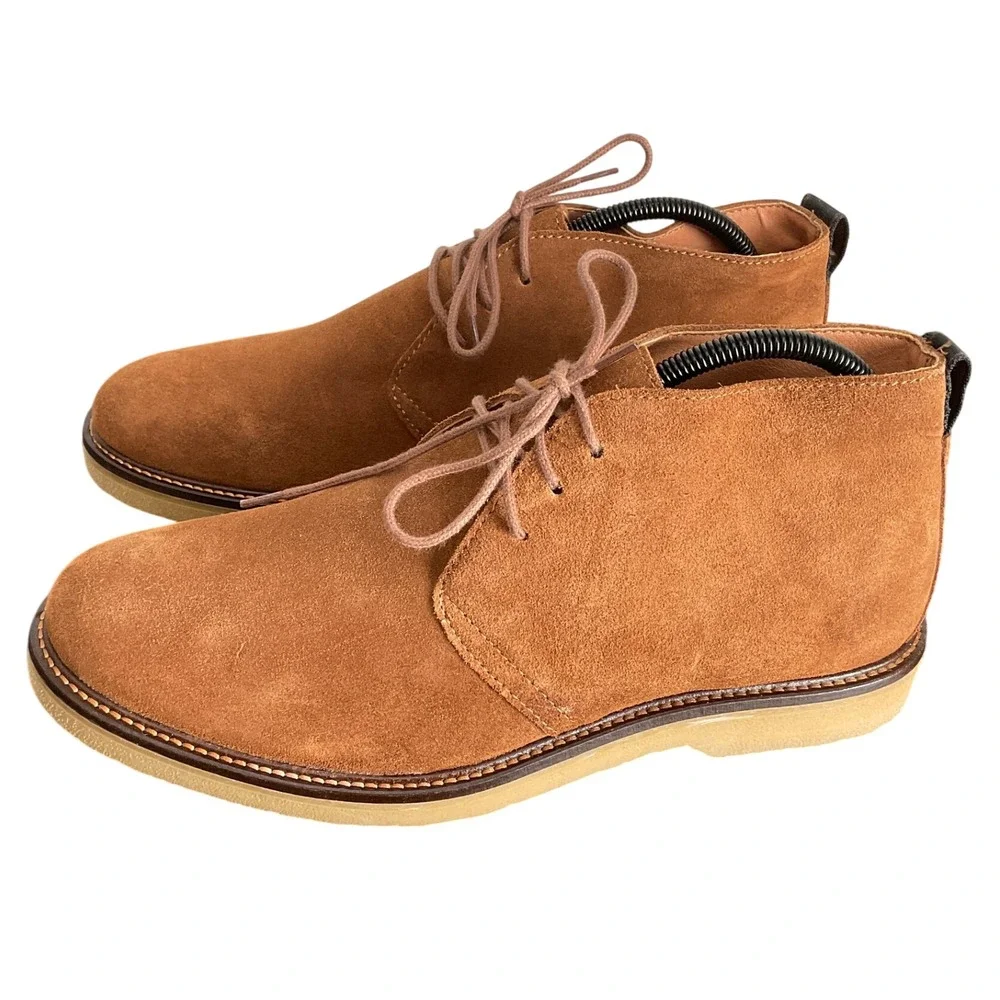 Shoe The Bear Mens Tan Suede Desert Chukka Boots Crepe Sole EU 42 US 9 PSW55